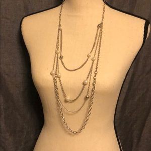Premier Designs silver necklace